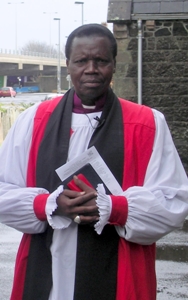 Bishop Hilary pictured during his last visit to Connor in 2007.