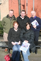 The Energize organising committee: Back from left, Peter Hamill, Connor Diocesan Training Co-ordinator, Keith Neill, Lisburn Cathedral, Bishop Abernethy. Front from left, Diane Rhodes, St Paul and St Barnabas, and Sharon Hamill, CIYD.