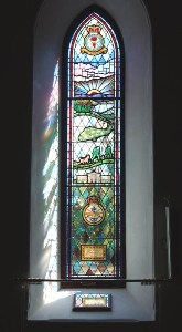 The new memorial window in St Catherine's. Photo Will Craig.