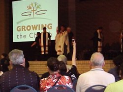 Growing the Church - Bishop Martin robing