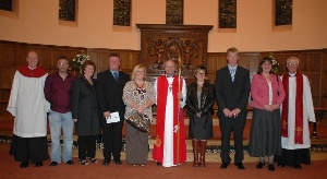 Bishop Alan at the Confirmation Service in St Matthew's.