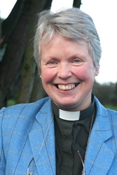 The Rev Frances Bach, who retired on December 31.