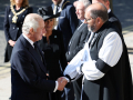 Press Eye - Belfast - Northern Ireland - 13th September 2022 - Visit to Northern Ireland by His Majesty The King and Her Majesty The Queen Consort. King Charles III and Camilla, the Queen Consort pictured at St AnneÕs Cathedral in Belfast for a Service of Reflection with Bishop of Connor, Rt Rev George Davison.Photo by Kelvin Boyes / Press Eye.