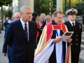 HRH The Duke of York attends a service of remembrance at St Annes Cathedral Belfast this evening (Monday) to mark the centenary of the start of the First World War.Photo by Aaron McCracken/Harrisons