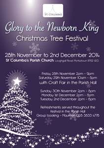 St Columba's, Portadown, Christmas Tree Festival.