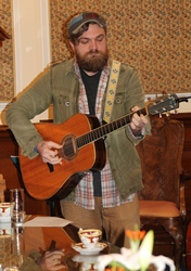 Singer Chris Wilson performed at the festival launch in the Mayor's Parlour.