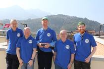 Team members in Nepal. Eleanor Boyce is missing from the photograph.