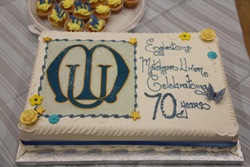 The 70th anniversary cake!