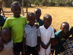 Some of the children the Christ Church team has met in Luwero.