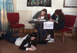 Young people at the Day of Prayer in Lisburn Cathedral.