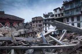 Devastation in Nepal.