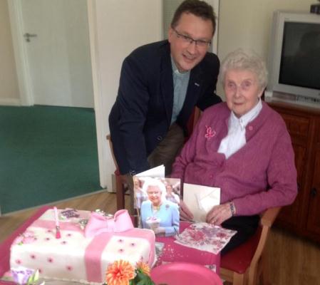 Congratulations to Florence on her 100th birthday