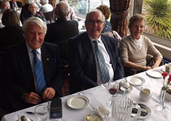 Herbie Francis and Bill and Jean Rainey at the bicentenary dinner.