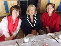 Rectors' wives Carol Ferry, Avril McNee and Fiona Thompson.