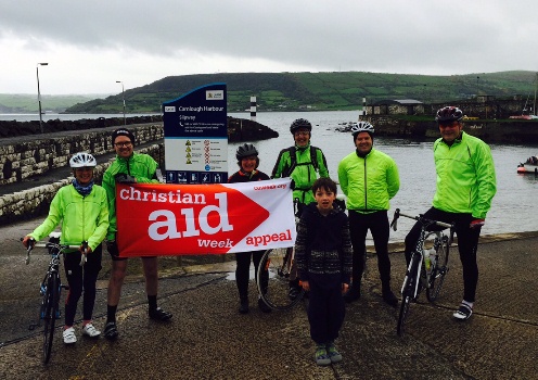 70 mile pedal for Christian Aid – before 11am service!