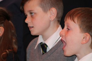 School boys singing in the  Choir Schools Project concert in St Anne's on June 7.