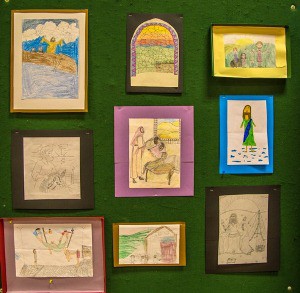 Young children had risen to the artistic challenge posed by St Patrick's, Broughshane.