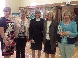 Among those attending the Service of Welcome at Christ Church, Lisburn, for the Rev Julie Bell, was Julie's mum Diana, second from right.