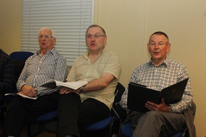 Enjoying the RSCM Meet and Sing event in Kilbride Parish Church.