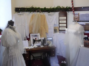 Wedding dresses on display as part of Billy Parish's 200th anniversary.
