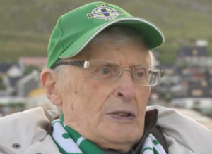 Canon Turner is passionate about the Northern Ireland football team. Picture: Sky Sports.