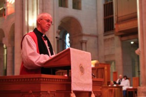 The Archbishop of Canterbury preaches in St Anne’s Cathedral during the Service of Thanksgiving for Corrymeela.