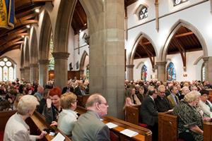 St Patrick's Ballymena was packed for the Rev Canon Stuart Lloyd's last service as rector.