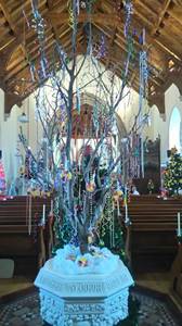 One of the artistic trees on display at Billy Church.