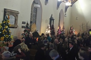 A beautiful array of decoated Christmas trees was on display at Billy Parish Church.