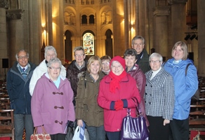 The Church of the Good Shepherd group during a guided tour of St Anne's Cathedral with Priest-in-Charge, the Rev Arlene Moore on the right of the picture.
