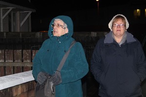 Two ladies on a monthly prayer walk in north Belfast.