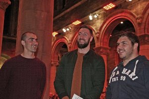 Ulster Rugby players share stories in Cathedral