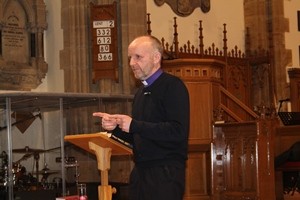 Bishop Alan speaking during his first Lent Seminar in Lisburn Cathedral. He returned to deliver his second, and final, seminar, on March 15.