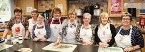The Catering Team, June Boyd, Roberta Cowan, Barbara Farr, Oriel Gamble, Elizabeth Gilmore, Yvonne Robinson, Margaret Graham, Emma Greer.