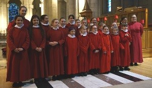 The St Anne's Cathedral Junior Girls' Choir.