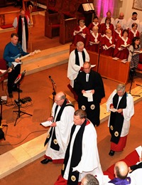 The service of installation in Lisburn Cathedral.