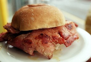Bacon baps will be part of the brunch menu at the Equipped training morning!