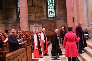The Church of Ireland Bishops of Connor and Down and Dromore were among those church leaders at the service.