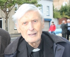 The late Canon Edgar Turner, pictured arriving at Connor Diocesan Synod last October.