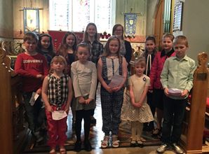 The Junior Choir sang at the Cradle Roll service.