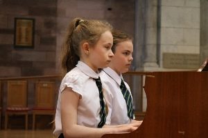 A lovely piano duet from Caity and Katie.