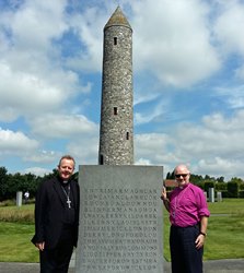 The Most Rev Dr Richard Clarke (Church of Ireland Archbishop of Armagh) and the Most Rev Eamon Martin (Roman Catholic Archbishop of Armagh) pictured at the Irish Peace Park, Messines.