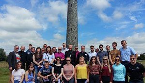 Members of the Church of Ireland and Catholic joint centenary pilgrimage pictured at the Irish Peace Park, Messines.