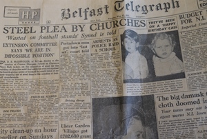 Steel used for football stands, not church halls, Synod complains in 1952!