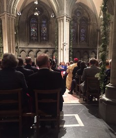 The opening service in Trondheim Cathedral.