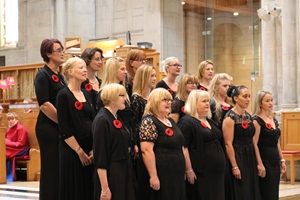 The Northern Ireland Military Wives Choir singing 'Bring Him Home.'