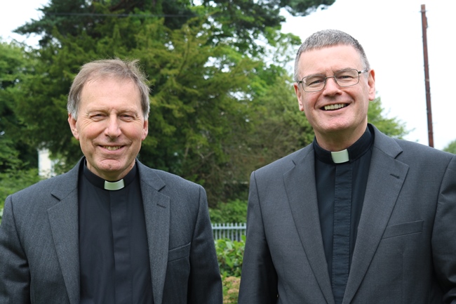 Dean John Mann and newly installed Canon Fr Edward O'Donnell.