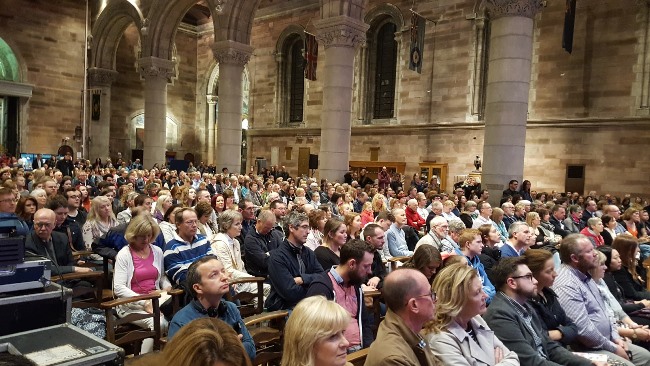 An estimated 900 people were in St Anne's Cathedral for Sung Compline on Belfast Culture Night.