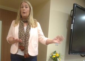 Speaker at the Mid Connor Prayer Breakfast was Karen Douglas, from The Rowan Sexual Assault Referral Centre, Antrim.