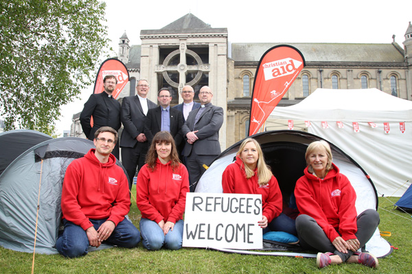Sleep out highlights the plight of refugees during Christian Aid Week
